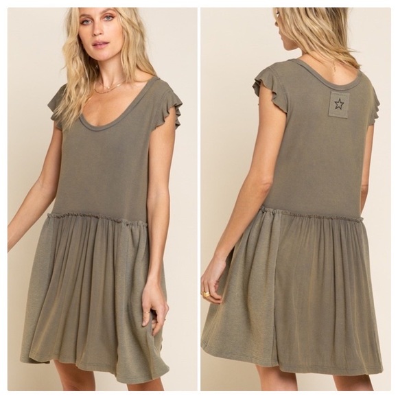 POL Caramel Cream Easy Wear Swing Dress - Picture 6 of 11